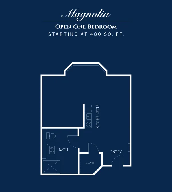Floor plans for the Magnolia at Cathedral Hill.