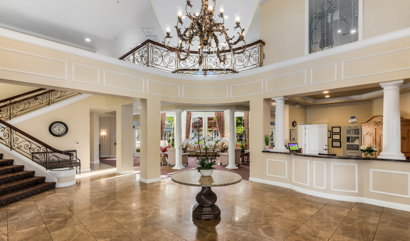 The lobby and front desk area at Ivy Park San Ramon.