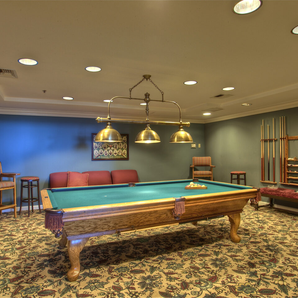 Ivy Living Sea Bluff room with pool table