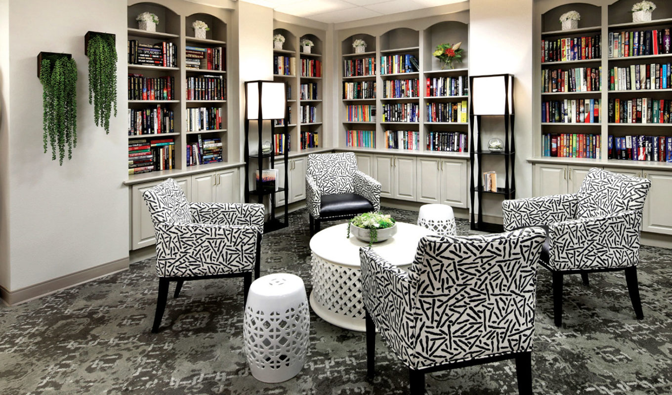 Simi Valley library with seating area