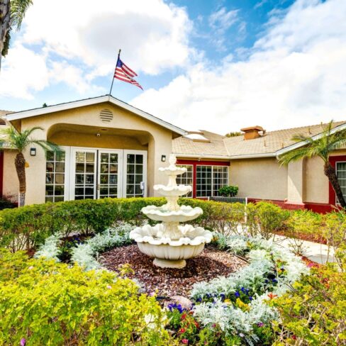 Exterior of Ivy Terrace South Coast Memory Care community.